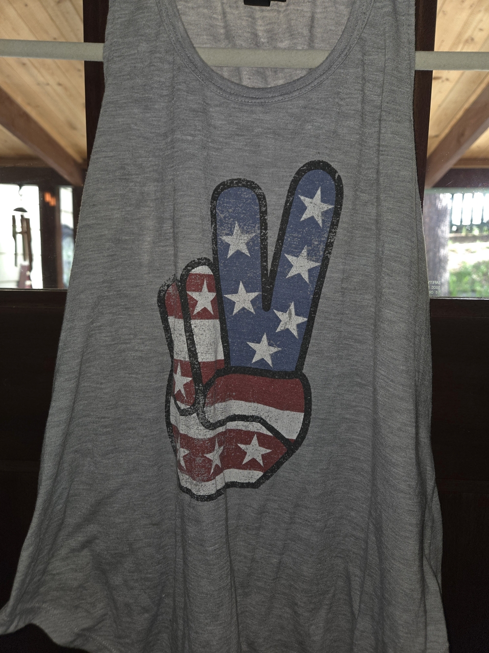 Fourth Of July Joe Boxer Patriotic Peace Sign Tank Top – Women’s Small - Picture 4 of 7